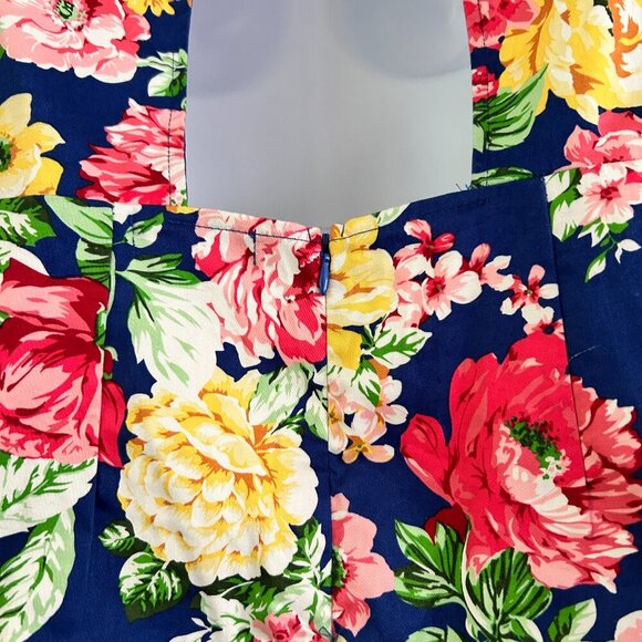 TRAC Mini Floral Deep V-Neck Dress with Open Back - Medium - Picture 8 of 9